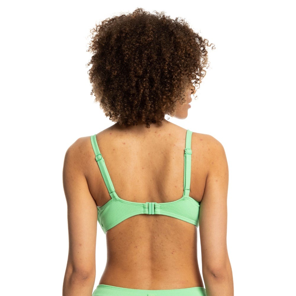 Womens Colour Jam D-Cup Bikini Top in Green