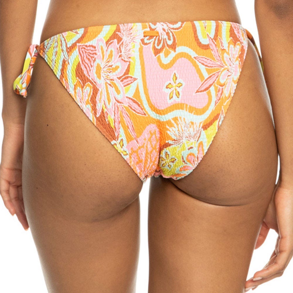 Womens Floraldelic Bikini Bottoms For Women In Mock Orange Delic
