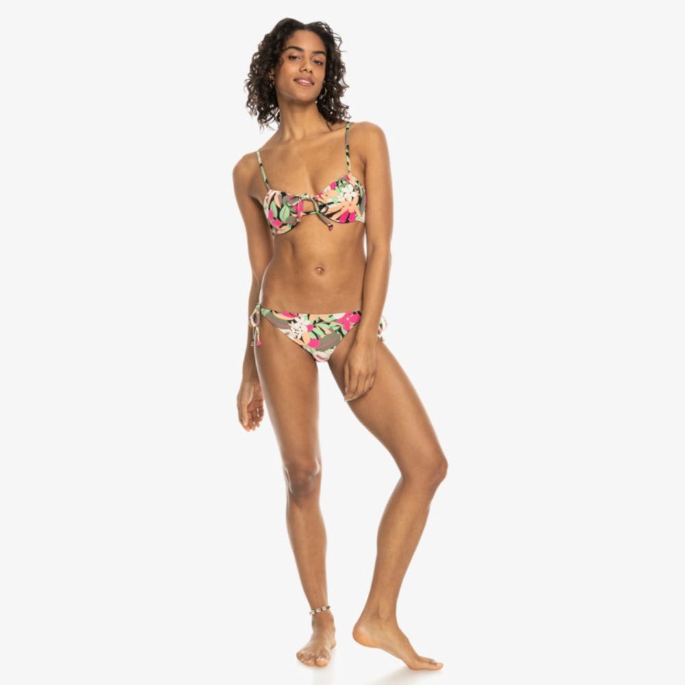 Printed Beach Classics Tie Side Bikini Bottoms - Women