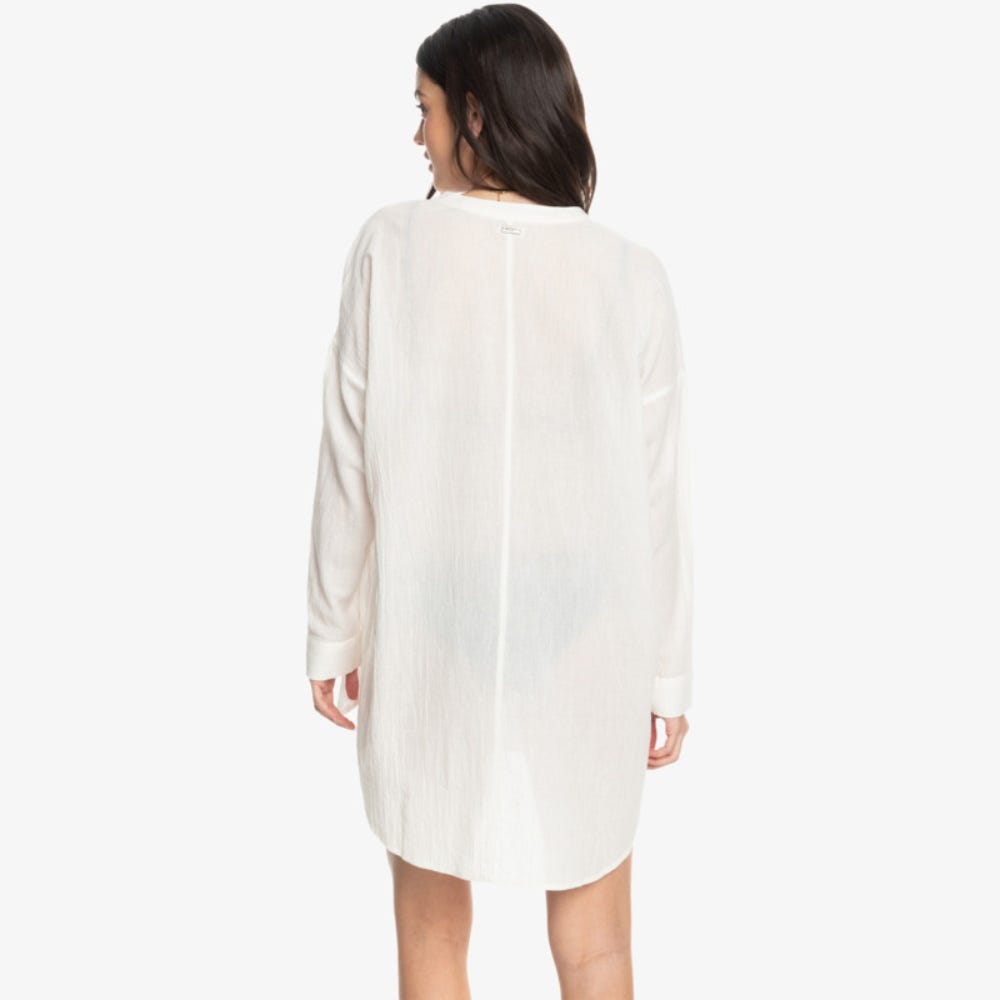 Shoreline Lights Long Sleeve Shirt Dress - Women