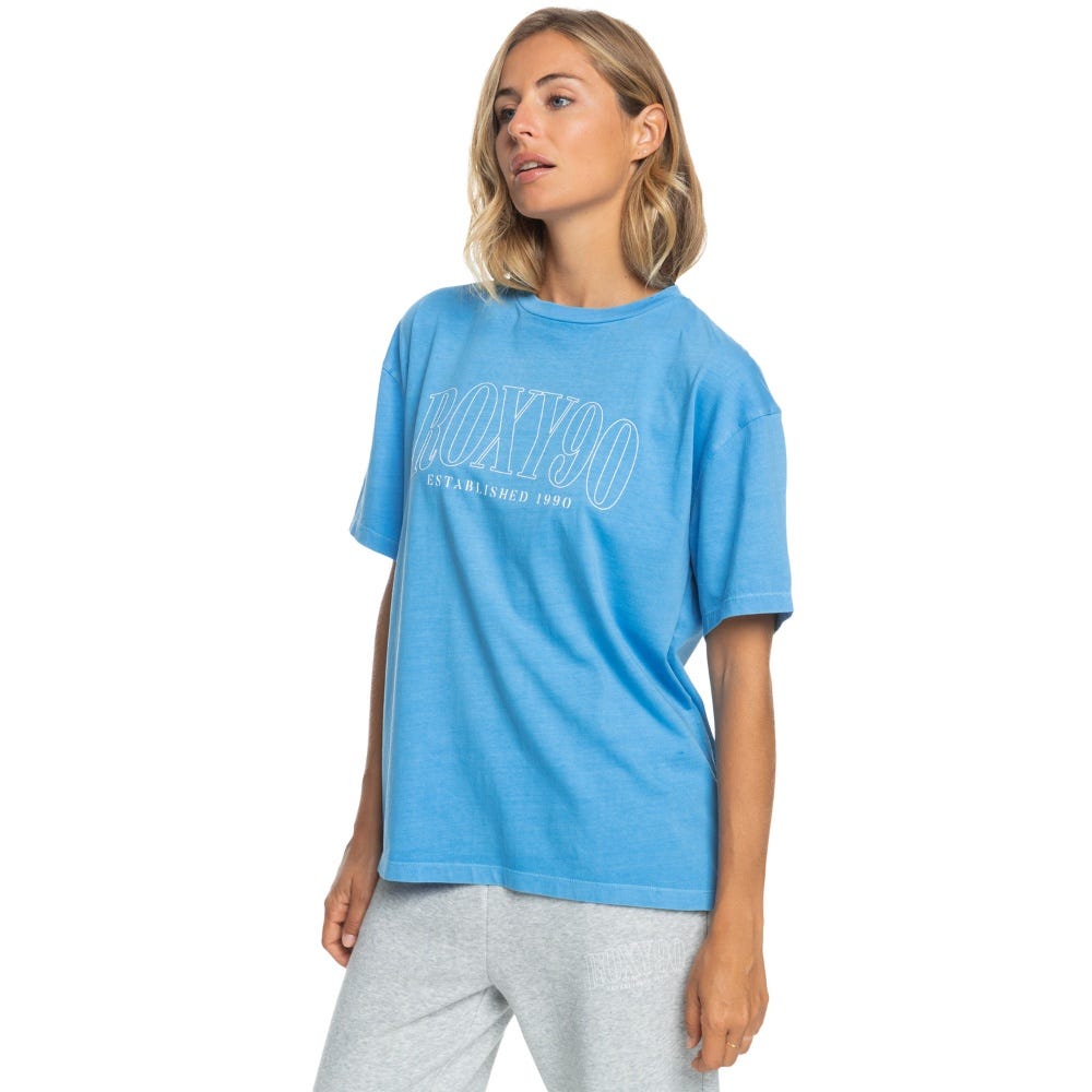 Womens Sun Over The Sand T-Shirt in Blue