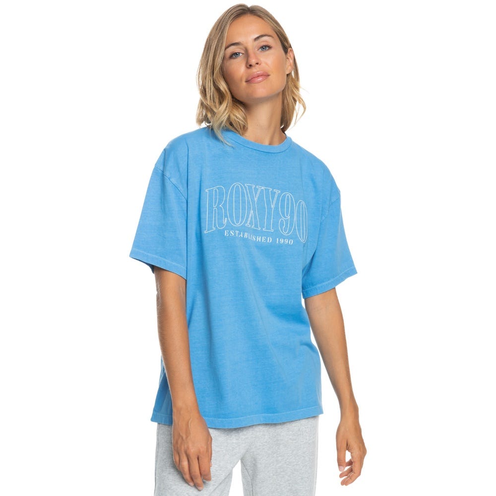 Womens Sun Over The Sand T-Shirt in Blue