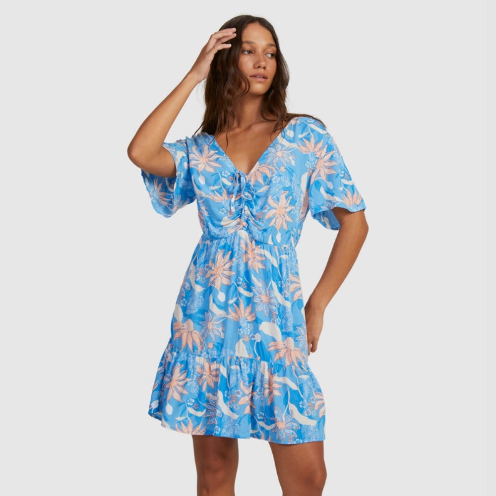 Womens Summer Flow In Azure Blue Casa Fleur
