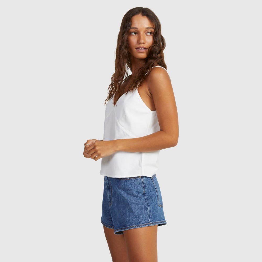 Womens Santorini Strappy Top in White