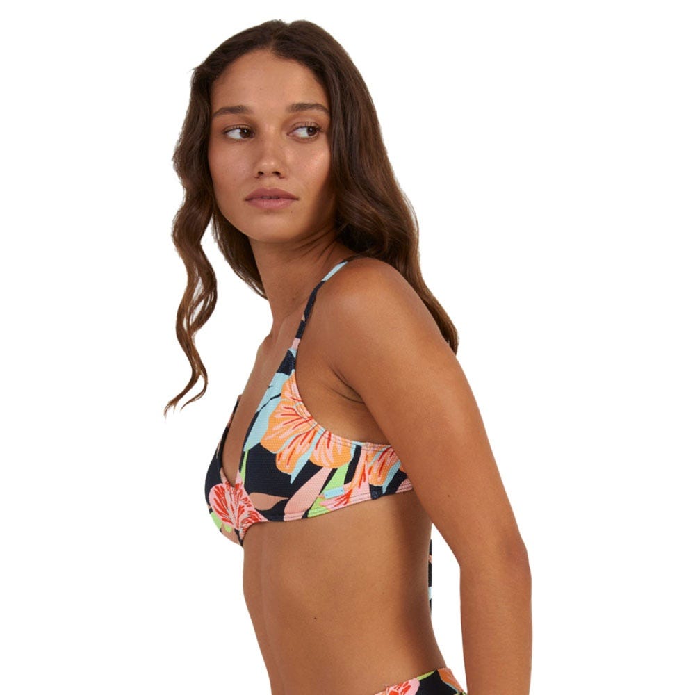Womens Florette Bralette Bikini Top In Florette Anthracite