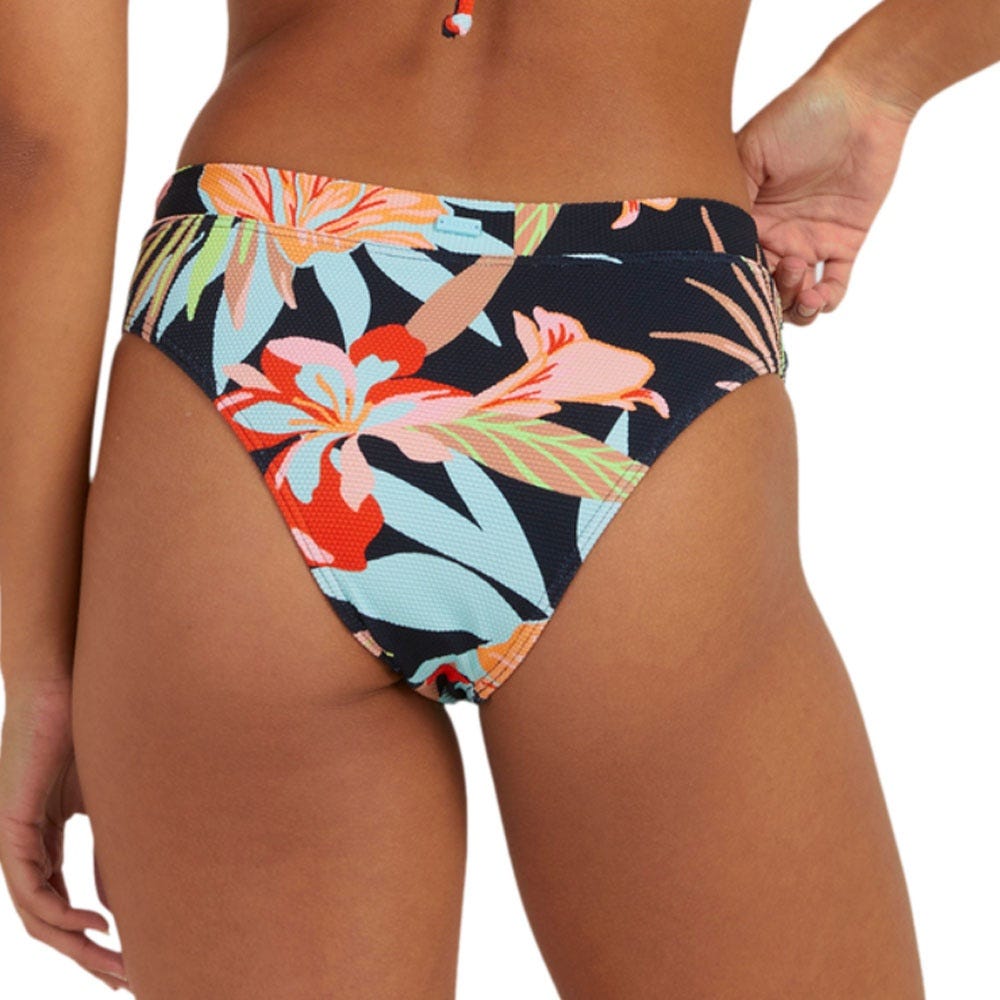 Womens Florette Mid Waist Bikini Bottoms In Florette Anthracite