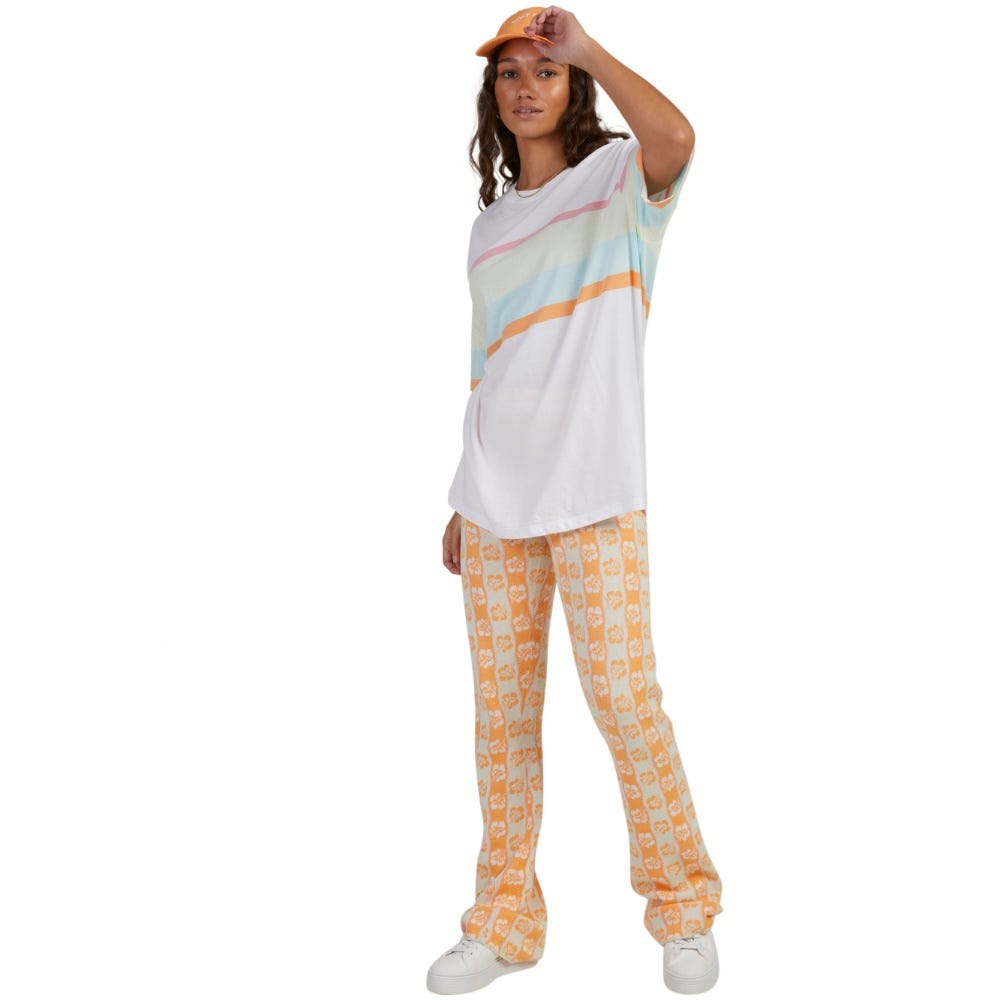 Womens Starry Night Sky Oversized T-Shirt Bright White
