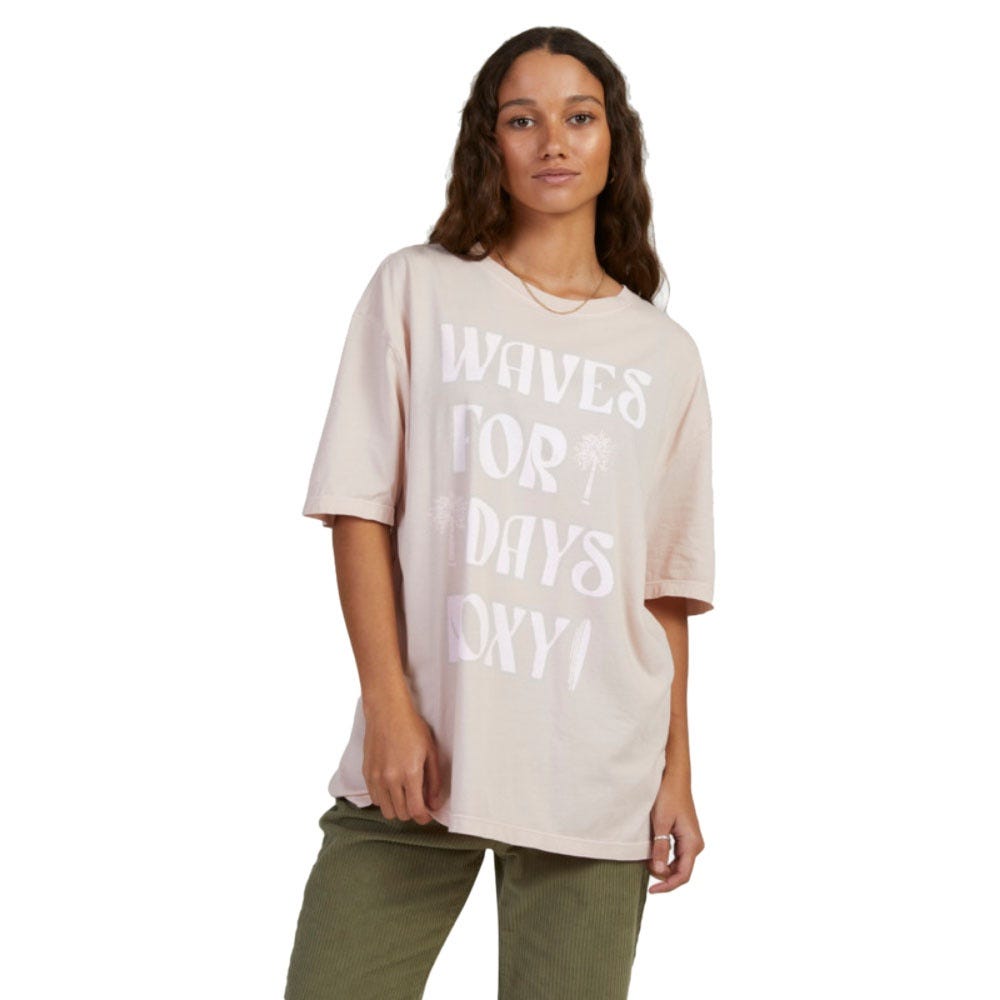 Womens Barracuda Oversized T-Shirt In Peach Whip