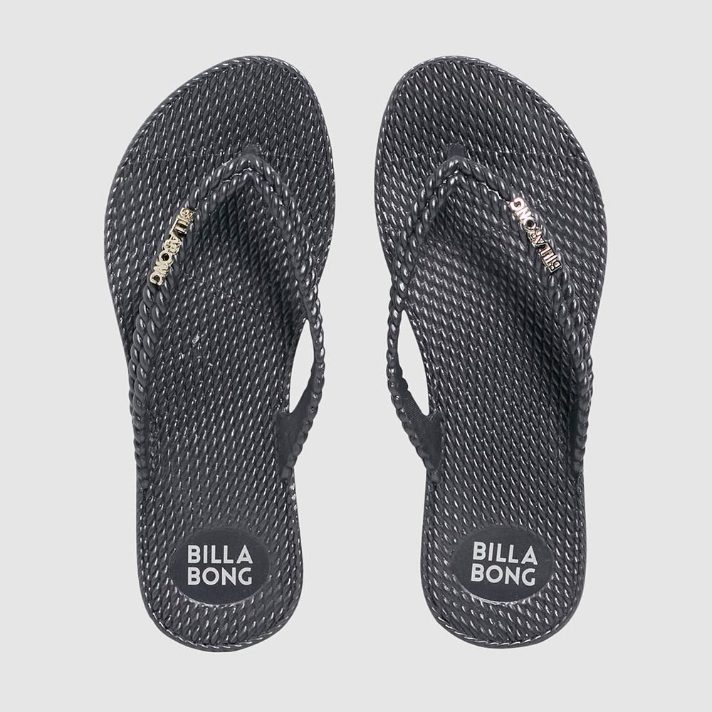 Womens Kick Back Metallic Thongs