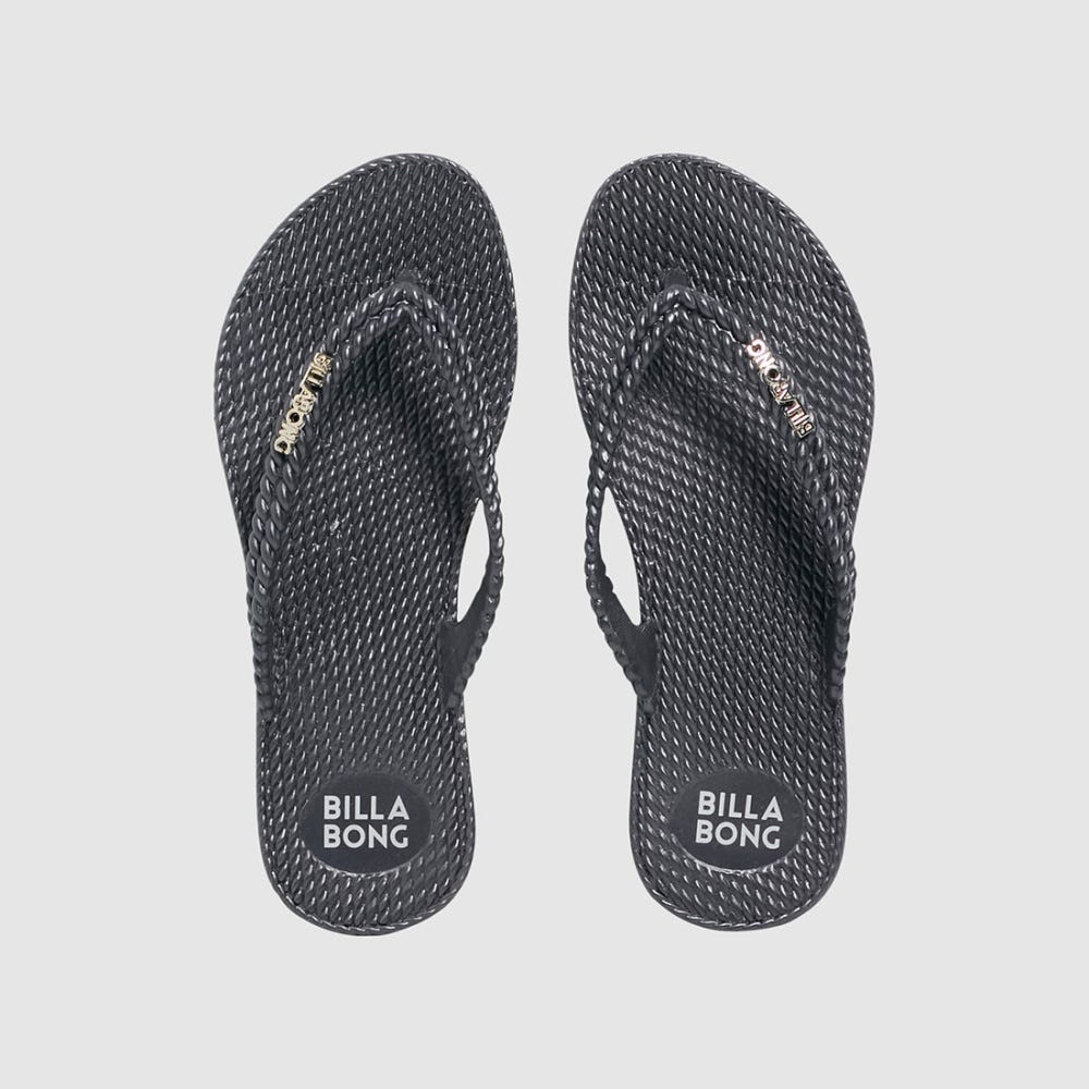 Womens Kick Back Metallic Thongs