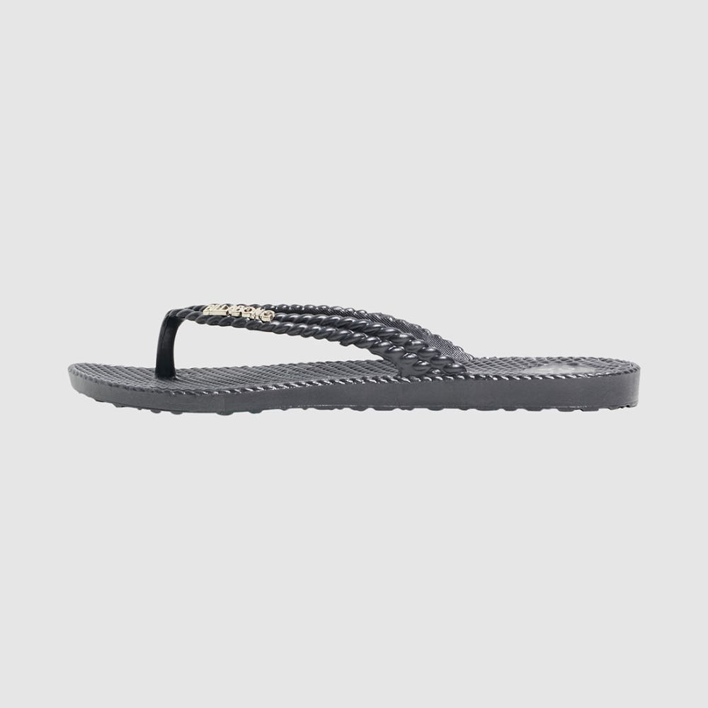 Womens Kick Back Metallic Thongs