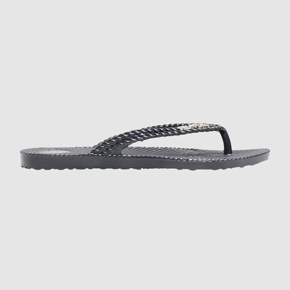 Womens Kick Back Metallic Thongs