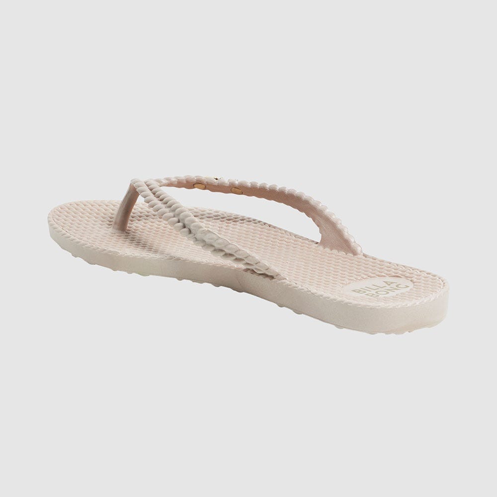 Billabong Kick Back Solid Thongs In Canvas