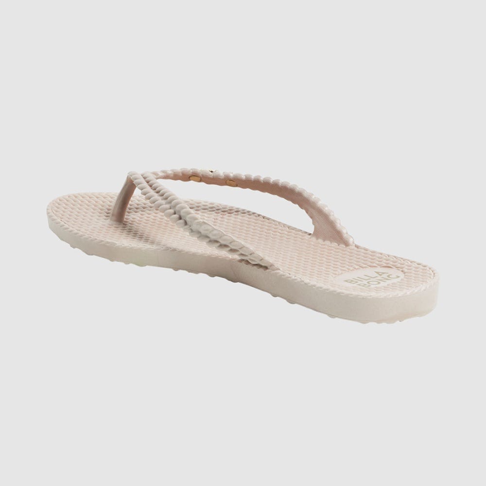Billabong Kick Back Solid Thongs In Canvas
