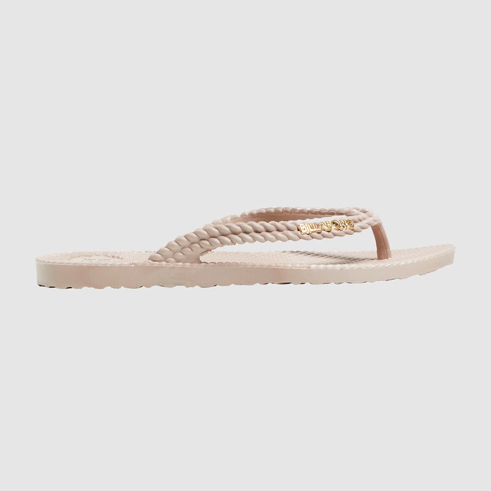 Billabong Kick Back Solid Thongs In Canvas