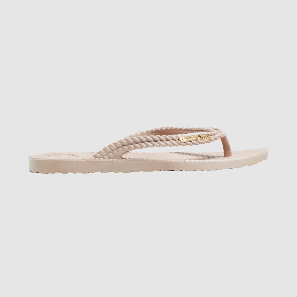 Billabong Kick Back Solid Thongs In Canvas