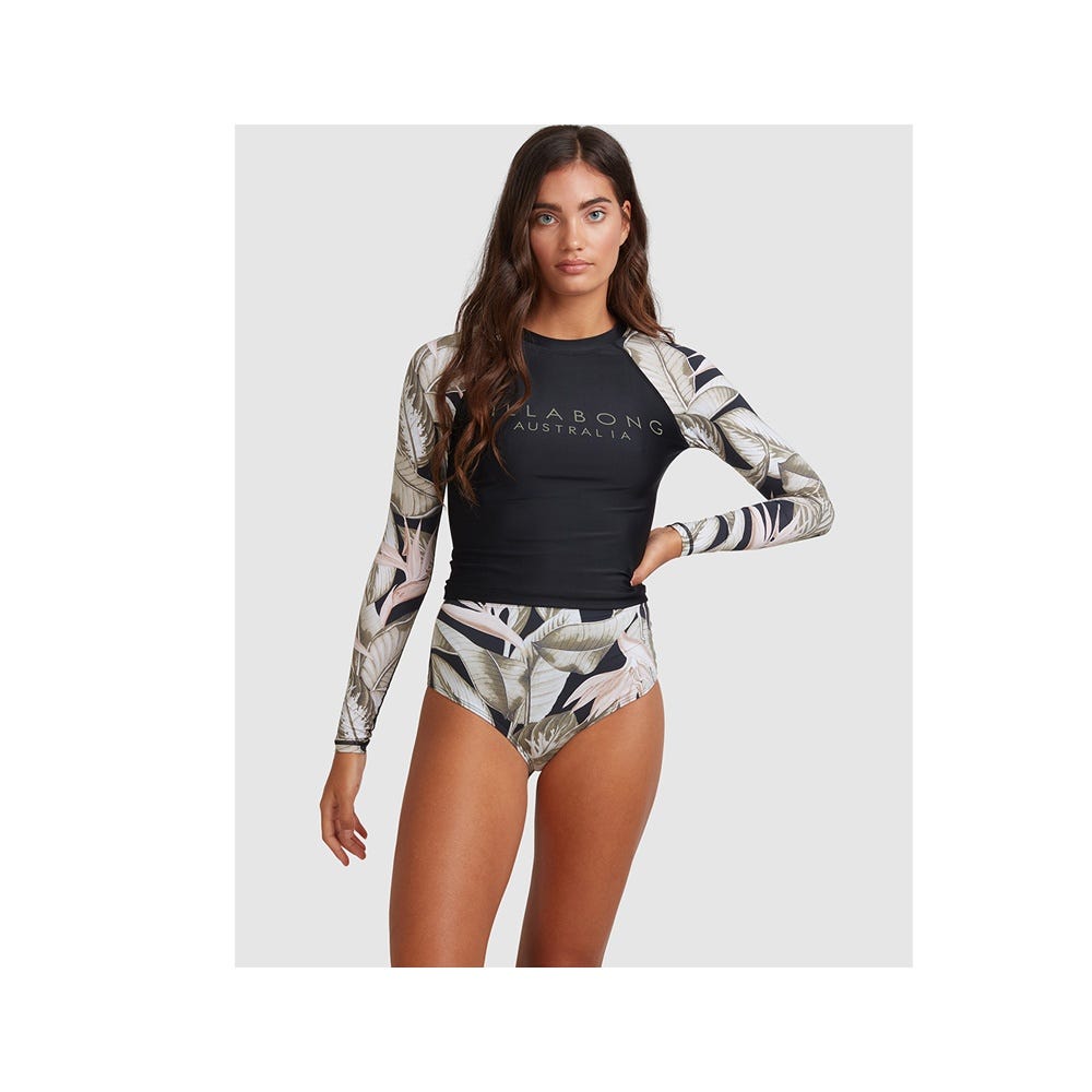 Womens Hideaway Crop Rash Vest