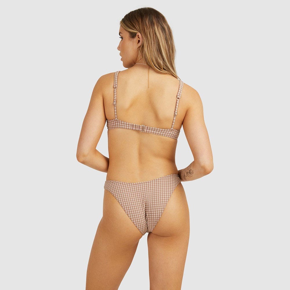 Womens Surf Check Bra Bikini Top