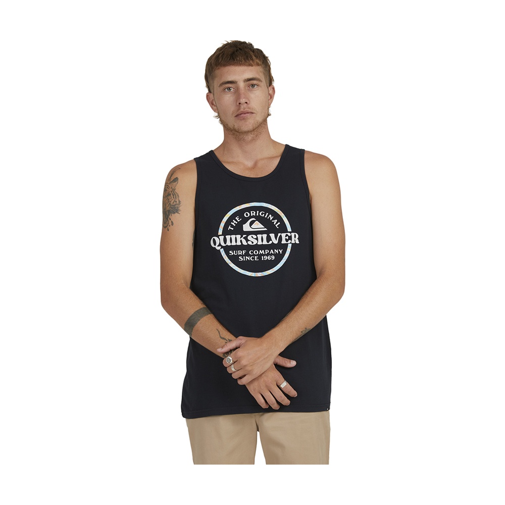 Mens Circled Tank M Tee In Black