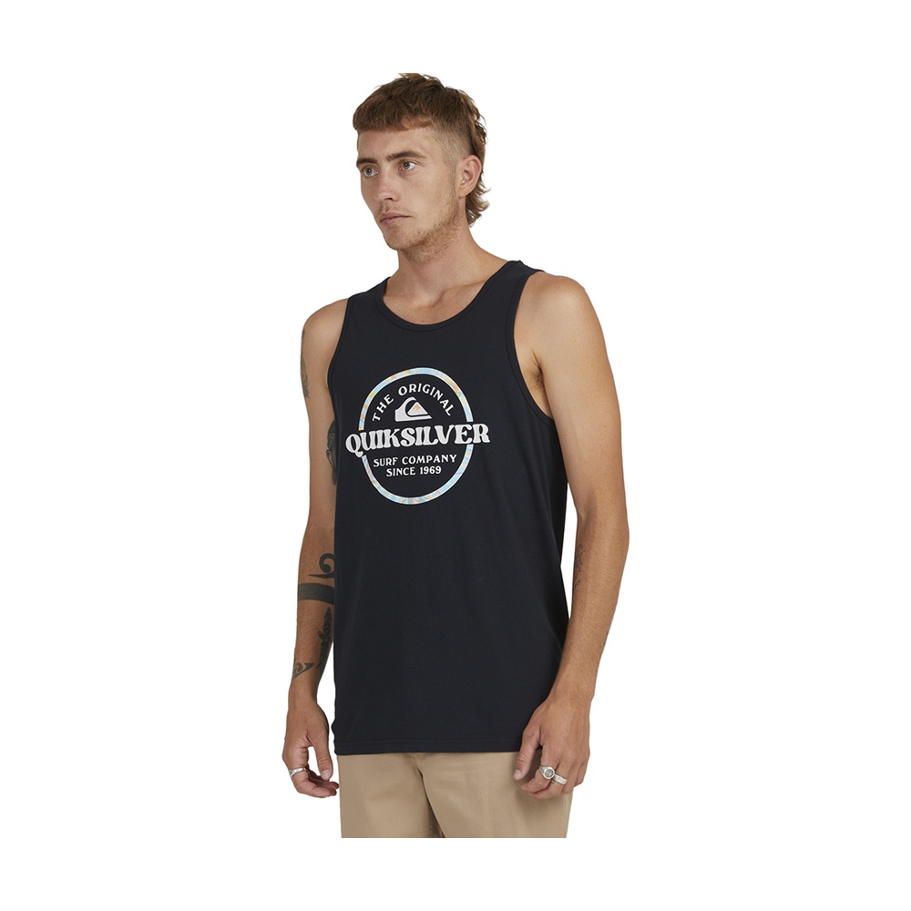 Mens Circled Tank M Tee In Black
