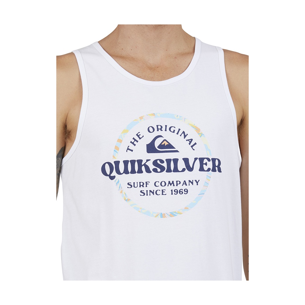 Mens Circled Tank M Tee In White