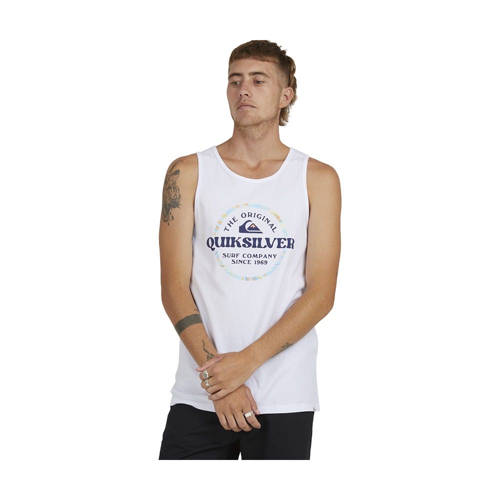 Mens Circled Tank M Tee In White