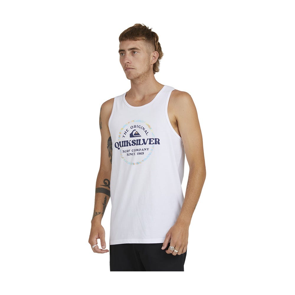 Mens Circled Tank M Tee In White