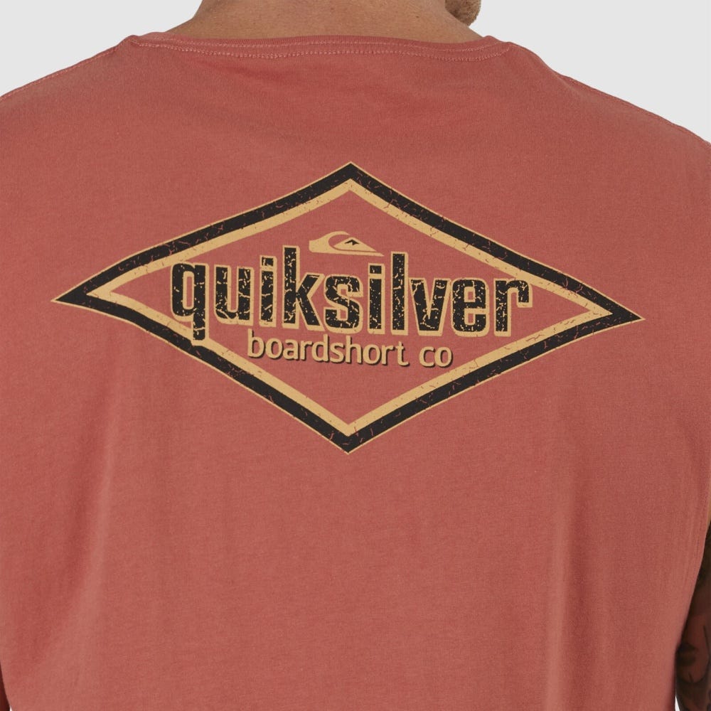 Mens Quik Words Tees In Marsala