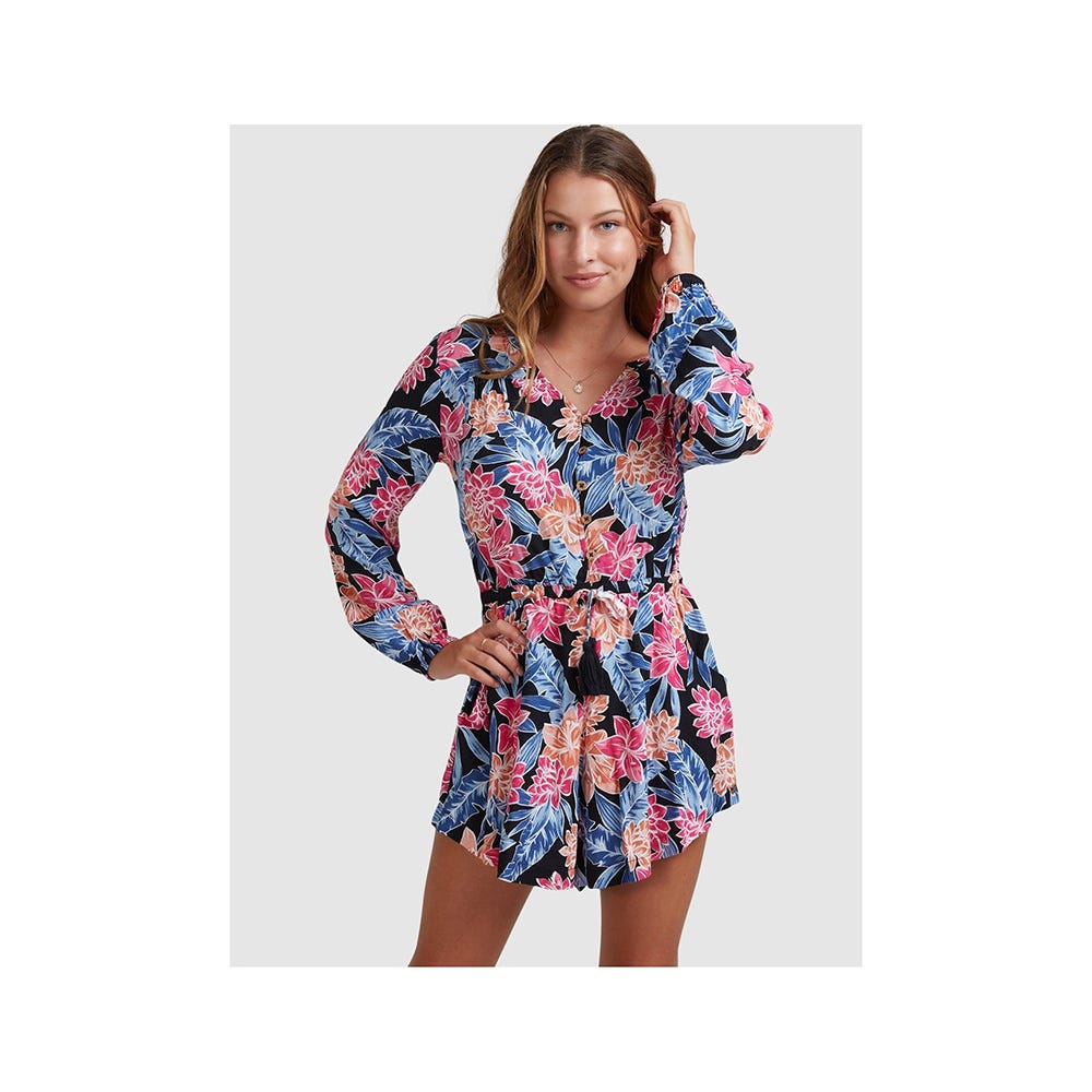 Womens Lunar Dance Long Sleeve Playsuit
