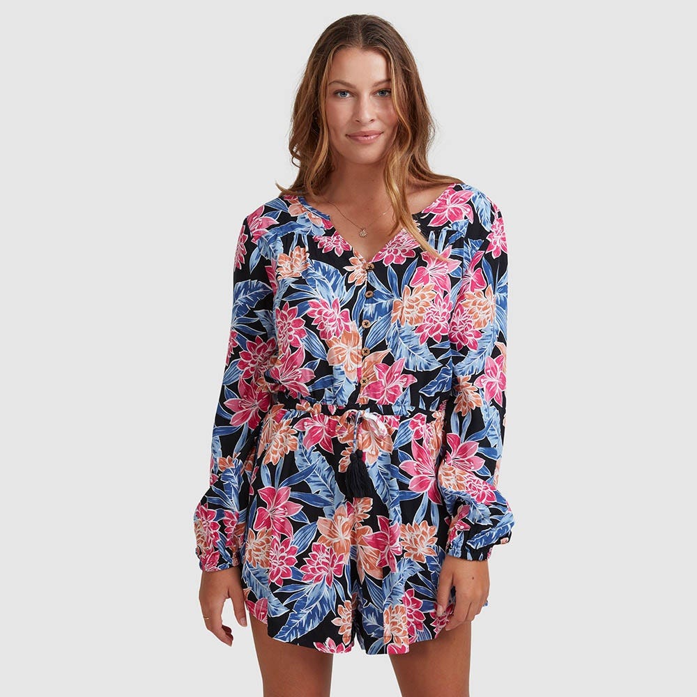 Womens Lunar Dance Long Sleeve Playsuit