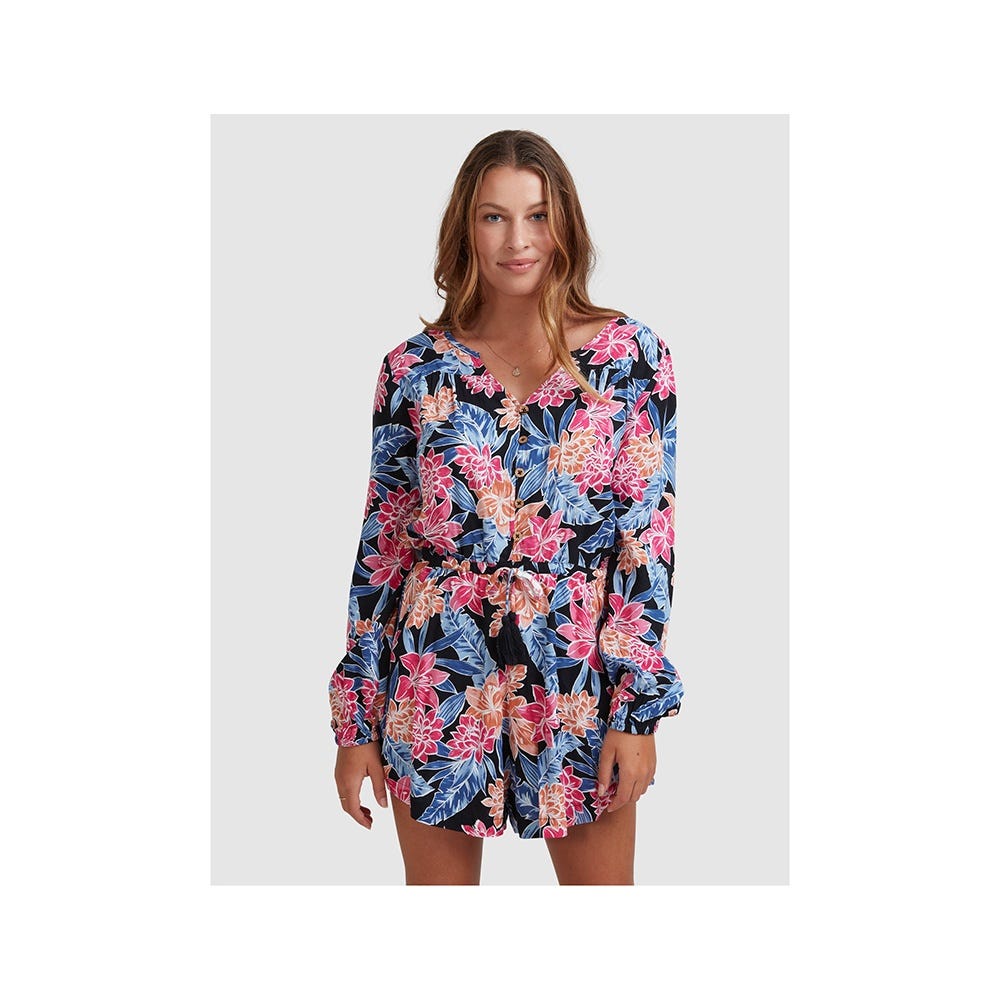 Womens Lunar Dance Long Sleeve Playsuit