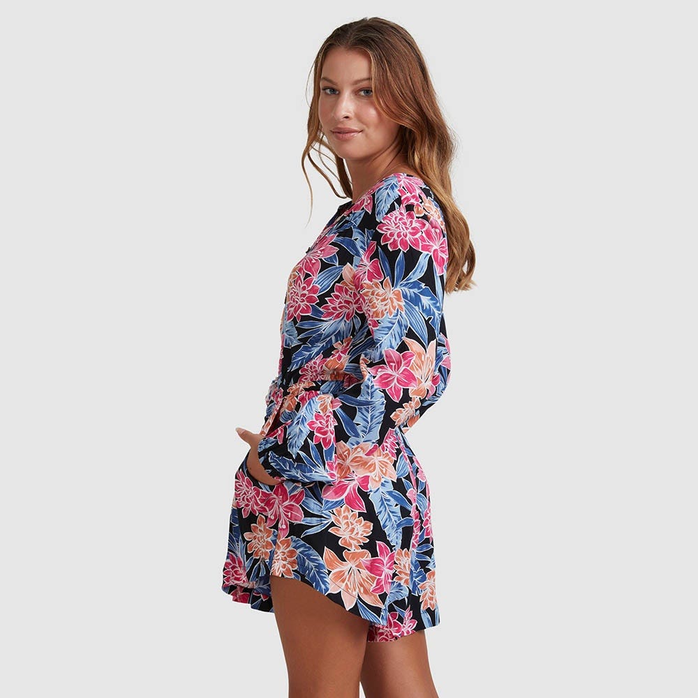Womens Lunar Dance Long Sleeve Playsuit