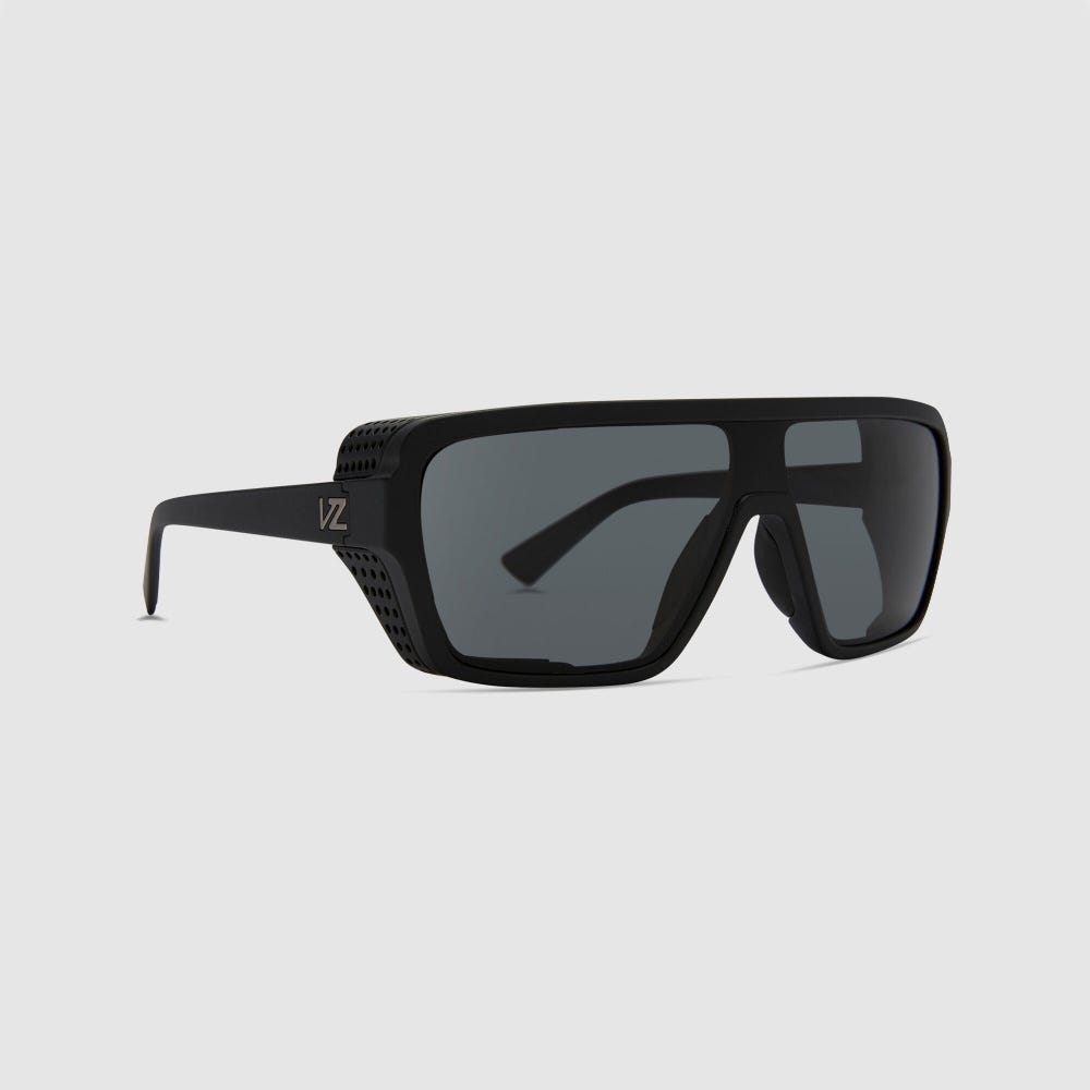 Mens Defender Polarised Sunglasses In Black Satin