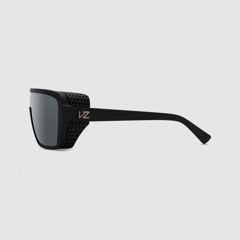 Mens Defender Polarised Sunglasses In Black Satin